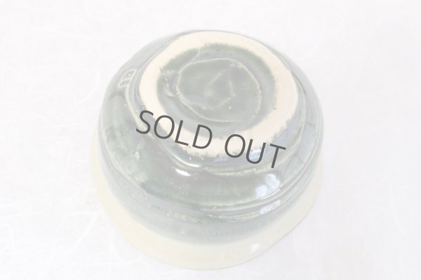 Photo9: Mino yaki ware Japanese tea bowl Oribe kasumi chawan Matcha Green Tea