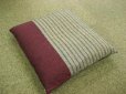 Photo5: Japanese floor pillow cushion zabuton Kurume textile psdik en 55 x 59cm (5)