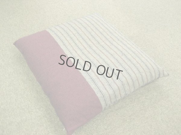 Photo5: Japanese floor pillow cushion zabuton Kurume textile psdik en 55 x 59cm