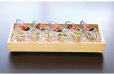 Photo3: Japanese Natural Wooden Sushi Sashimi Serving Plate yc nagara cypress W45cm