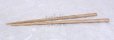 Photo6: Japanese wooden chopsticks hexagonal chestnuts kuri 23cm set of 2