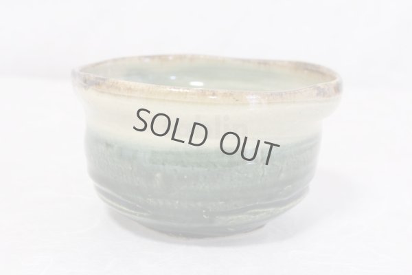 Photo3: Mino yaki ware Japanese tea bowl Oribe kasumi chawan Matcha Green Tea