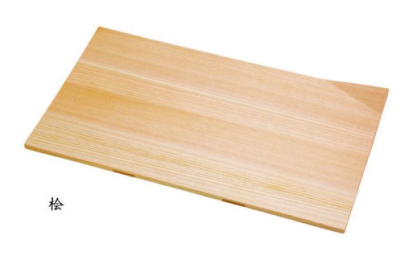 Photo1: Japanese Natural Wooden Sushi Sashimi Serving Plate yc cypress sumiori W37cm