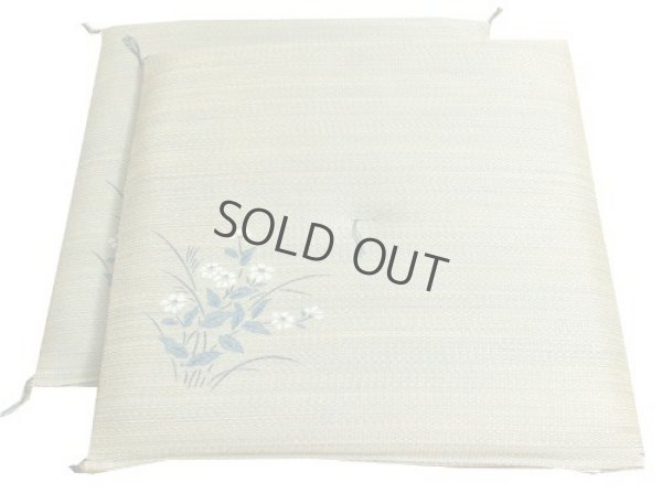 Photo5: Japanese rush grass floor pillow cushion zabuton flower psdik lb 55 x 55cm