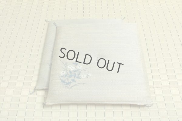 Photo6: Japanese rush grass floor pillow cushion zabuton flower psdik lb 55 x 55cm