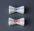 Photo2: Hasami Porcelain Japanese chopsticks & rest musubi Gift set (2)