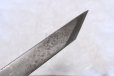 Photo5: Kiridashi kogatana Suminagashi Damascus Takao Japanese woodworking Knife blue-2 56mm