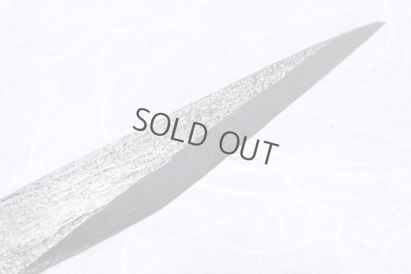 Photo10: Kiridashi kuri kogatana wood grain Takao Shibano Japanese woodworking Knife blue-2 70mm