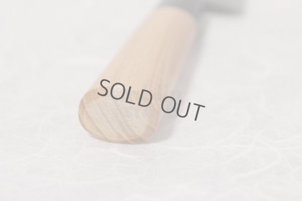 Photo9: Yasuhiko Fujiwara hammered Yasuki Silver-3 steel wa petty Japanese knife 150mm