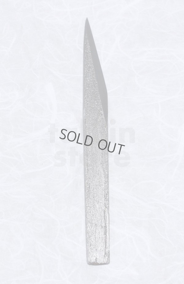 Photo11: Kiridashi kuri kogatana wood grain Takao Shibano Japanese woodworking Knife blue-2 70mm