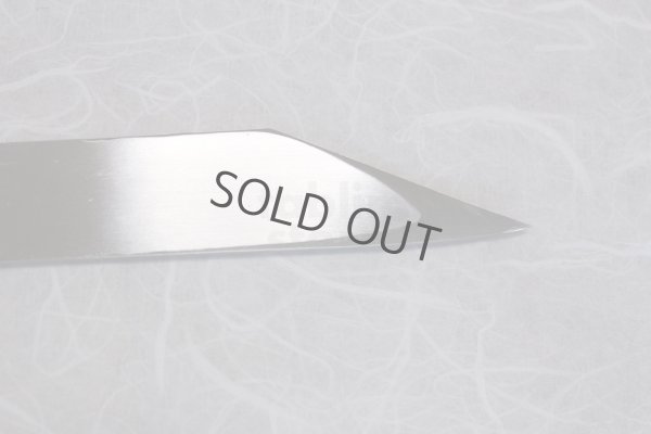 Photo8: Kiridashi kogatana Suminagashi Damascus Takao Japanese woodworking Knife blue-2 56mm