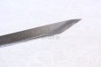 Photo10: Kiridashi kogatana Suminagashi Damascus Takao Japanese woodworking Knife blue-2 56mm