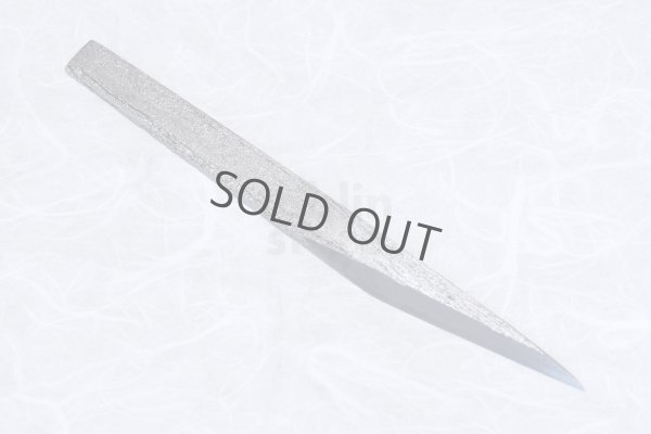 Photo7: Kiridashi kuri kogatana wood grain Takao Shibano Japanese woodworking Knife blue-2 70mm