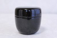 Tea Caddy Japanese Shin Natsume Echizen Urushi lacquer Matcha container black plain