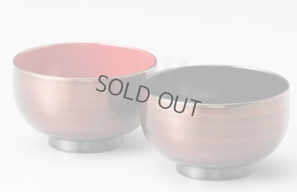 Photo10: Japanese Echizen Urushi lacquer soup bowl wan kohaku D10.9cm set of 2