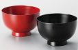 Photo1: Japanese Echizen Urushi lacquer soup bowl wan meotodonburi D13cm set of 2 (1)