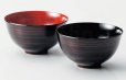 Photo1: Japanese Echizen Urushi lacquer soup bowl wan ayanami D14.4cm set of 2 (1)