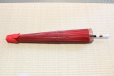 Photo5: Japanese umbrella bull's-eye Bangasa Wagasa bamboo sd plain Red