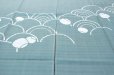 Photo6: Kyoto Noren SB Japanese batik door curtain Nami Wave green 85cm x 150cm