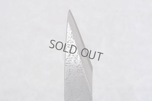 Photo5: Kiridashi Grafting knife Japanese Woodworking Okeya Yasuki blue 2 steel Hammered