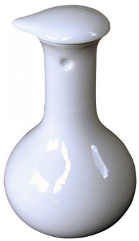 Arita imari sd Porcelain Japanese soy sauce bottle  white hakuji kakushu 120ml