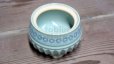 Photo3: Kiyomizu porcelain Japanese incense burner Minoru Ando shinogi seiji blue H9cm