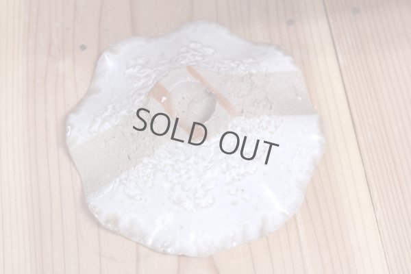 Photo5: Bizen ware pottery bowl white glaze hana hidasuki Tomoyuki Oiwa