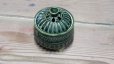 Photo2: Kiyomizu porcelain Japanese incense burner Minoru Ando shinogi oribe H9cm (2)