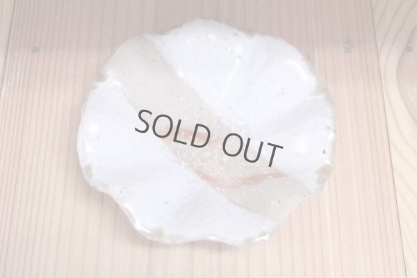 Photo4: Bizen ware pottery bowl white glaze hana hidasuki Tomoyuki Oiwa