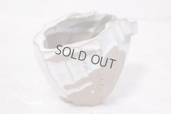 Photo8: Bizen ware pottery Sake bottle reishu white glaze Tomoyuki Oiwa 250ml