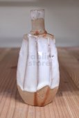 Photo3: Bizen ware pottery Sake bottle tokkuri white glaze mentori Tomoyuki Oiwa 300ml