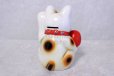 Photo6: Japanese Lucky Cat Tokoname ware YT Maneki Neko Daruma left hand H19cm