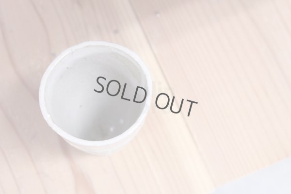 Photo6: Bizen ware pottery Sake tumbler Bar Mug white glaze mentori hidasuki Tomoyuki Oiwa 180ml