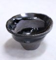 Photo6: Bizen ware pottery Sake guinomi tumbler Bar Mug black glaze kyo Tomoyuki Oiwa 60ml