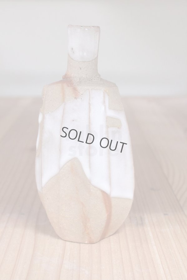 Photo5: Bizen ware pottery Sake bottle tokkuri white glaze mentori Tomoyuki Oiwa 300ml