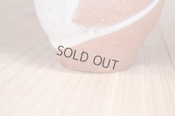 Photo8: Bizen ware pottery Sake bottle tokkuri white glaze Tomoyuki Oiwa 350ml