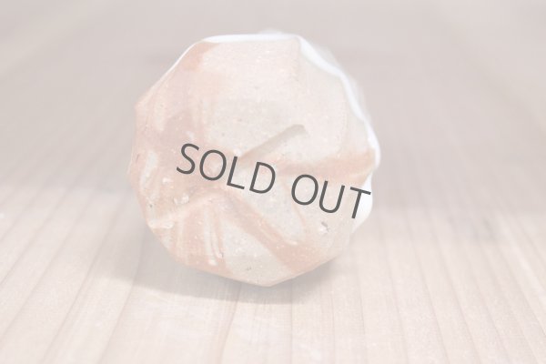 Photo6: Bizen ware pottery Sake guinomi tumbler Bar Mug white glaze mentori hidasuki Tomoyuki Oiwa 70ml