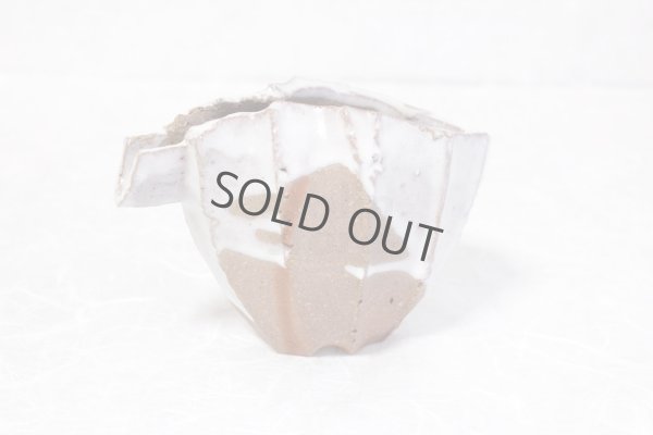 Photo4: Bizen ware pottery Sake bottle reishu white glaze Tomoyuki Oiwa 250ml