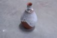 Photo1: Bizen ware pottery Sake bottle tokkuri white glaze Tomoyuki Oiwa 350ml (1)