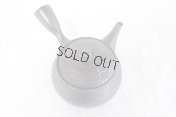 Photo7: Tokoname ware Japanese tea pot kyusu ceramic strainer YT Sekiryu tochiri 300ml