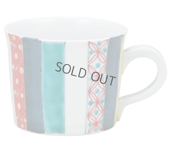 Photo2: Kutani Porcelain Japanese mug coffee tea cup komontogusa D 8.7cm