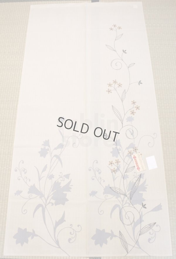 Photo4: Noren CSMO Japanese door curtain Enb flower 85 x 170cm