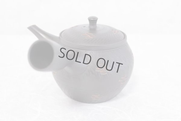 Photo3: Tokoname ware Japanese tea pot kyusu ceramic strainer YT Sekiryu tochiri 300ml