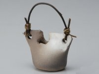 Shigaraki Japanese pottery Vase small henkei  H 8.5cm 