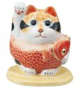 Photo11: Japanese Lucky Cat Kutani Porcelain Maneki Neko yonhachi oukoku H 14.5cm 