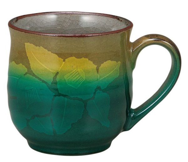 Photo1: Kutani Porcelain Japanese mug coffee tea cup ginzanchaka D 8cm