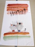 Photo4: Noren CSMO Japanese door curtain Youseki Miki - Shiawase jizou 85 x 150cm