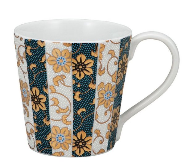 Photo1: Kutani Porcelain Japanese mug coffee tea cup aoshirotessen D 8cm