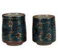 Photo7: Kutani Porcelain Japanese tea cups yon seiryutessen  (set of 2)