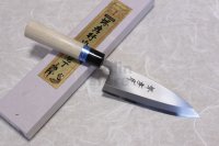 SAKAI TAKAYUKI INOX stainless Magnolia wood Japanese Deba knife 